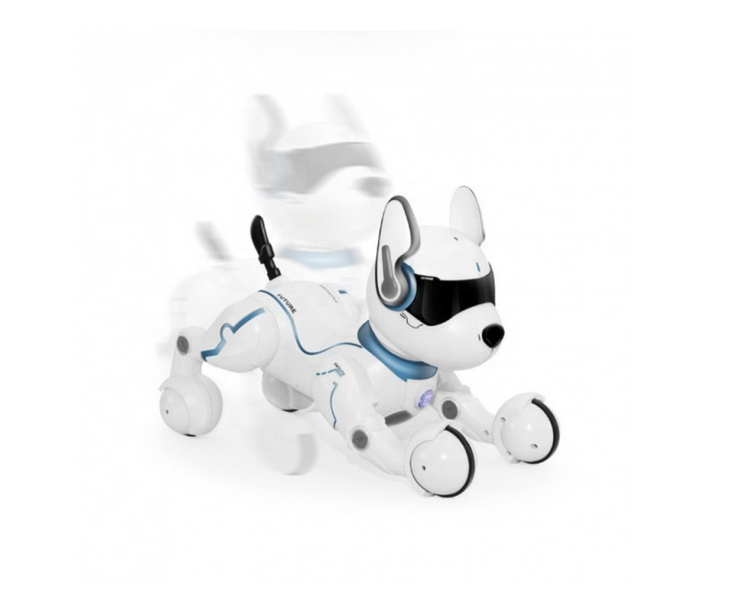 Інтерактивна робот-собака Smart Dog з голосовим керуванням та пультом Світло, танці, трюки (A001) A001 фото