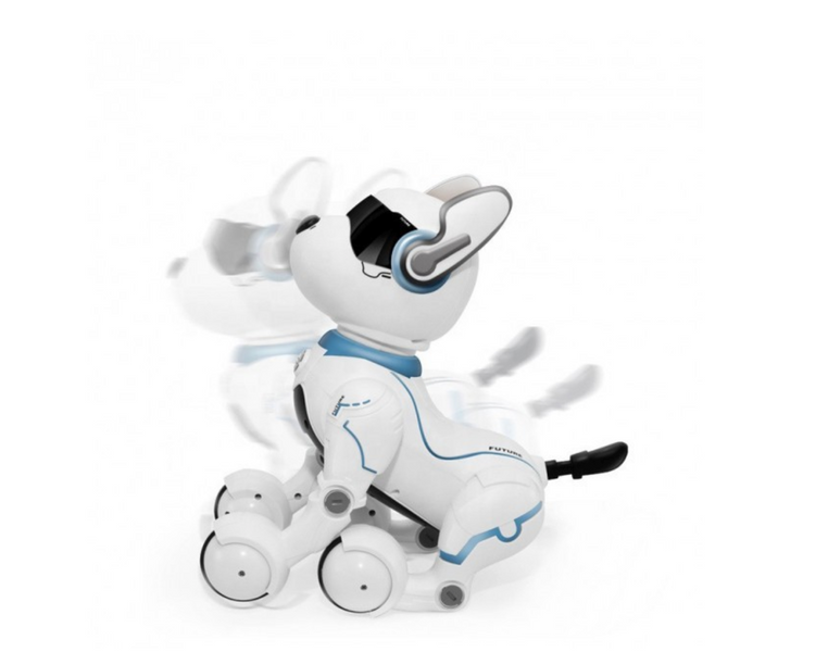 Інтерактивна робот-собака Smart Dog з голосовим керуванням та пультом Світло, танці, трюки (A001) A001 фото
