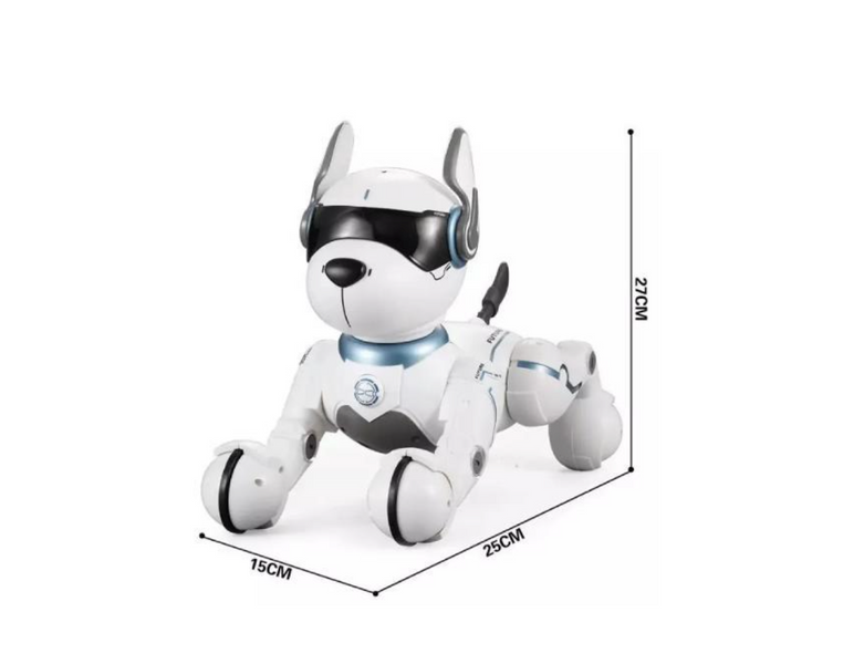 Інтерактивна робот-собака Smart Dog з голосовим керуванням та пультом Світло, танці, трюки (A001) A001 фото