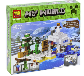 Конструктор My World Minecraft Снежное убежище (327 деталей) 10391 10391 фото
