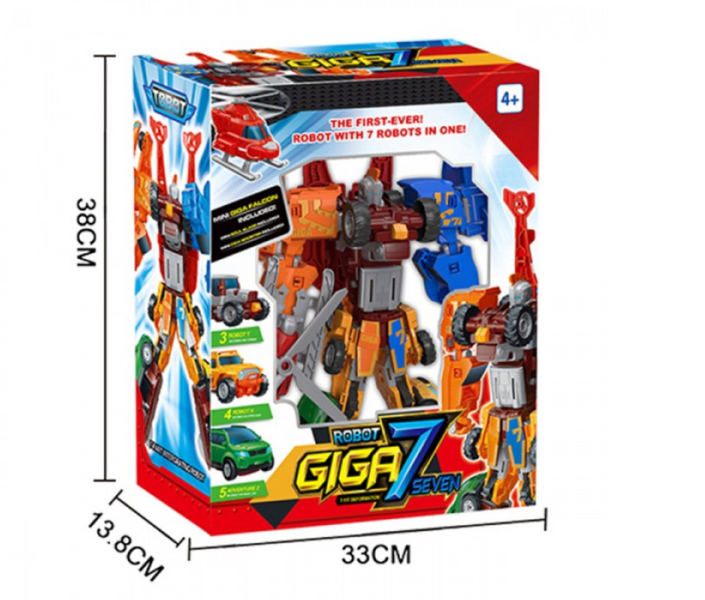 Трансформер Тобот Гіга 7 Tobot Giga mini 7в1 30 см 528A фото