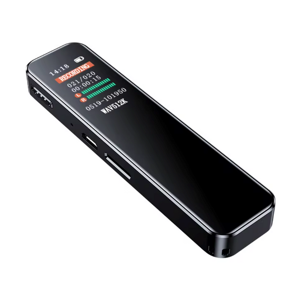 Портативный Цифровой Диктофон 32GB MP3-записи 512 Кбит/с для работы, лекций, встреч, интервью, совещаний 0129902 фото