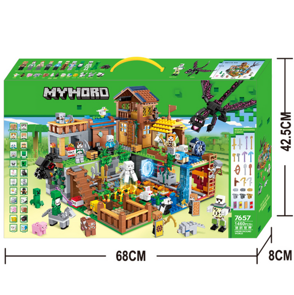 Конструктор Большая Деревня Село Майнкрафт Minecraft MyWord 1460 деталей (7657) 7657 фото