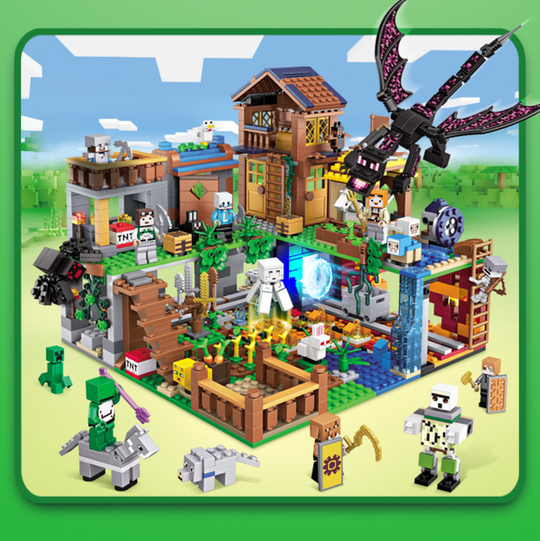 Конструктор Большая Деревня Село Майнкрафт Minecraft MyWord 1460 деталей (7657) 7657 фото