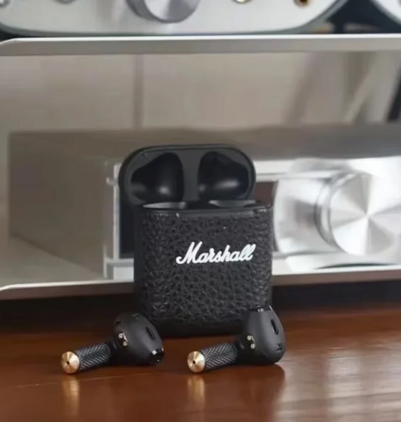Оригинальные беспроводные наушники Marshall Minor III, внутриканальные наушники, Bluetooth-гарнитура, сабвуфер, спортивные водонепроницаемые игровые наушники 01100002 фото