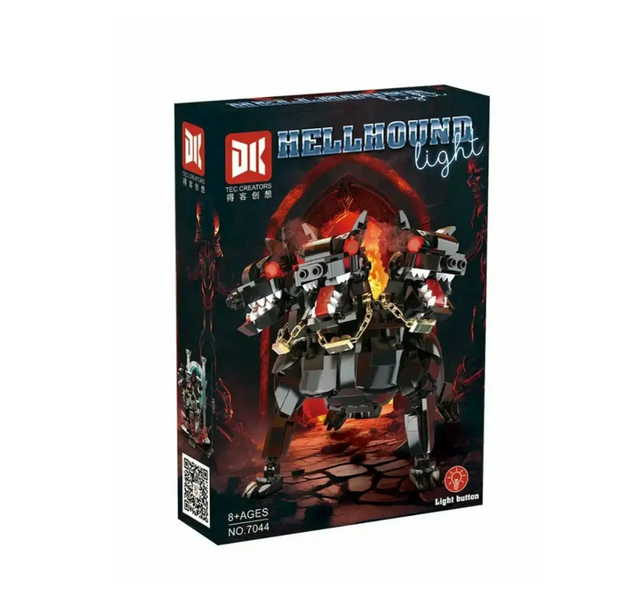 Конструктор 820 деталей DK Hellhound Light &mdash; Цербер Триголовий Пекельний Пес зі світлом Рухомі деталі (7044) 7044 фото