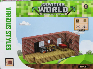 Конструктор магнитный Minicraft Minecraft Майнкрафт my world 80 деталей (JM 803) JM 803 фото