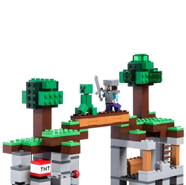 Конструктор майнкрафт Шахта с героями и монстрами My World Minecraft 922 детали ( 23019) 23019 фото