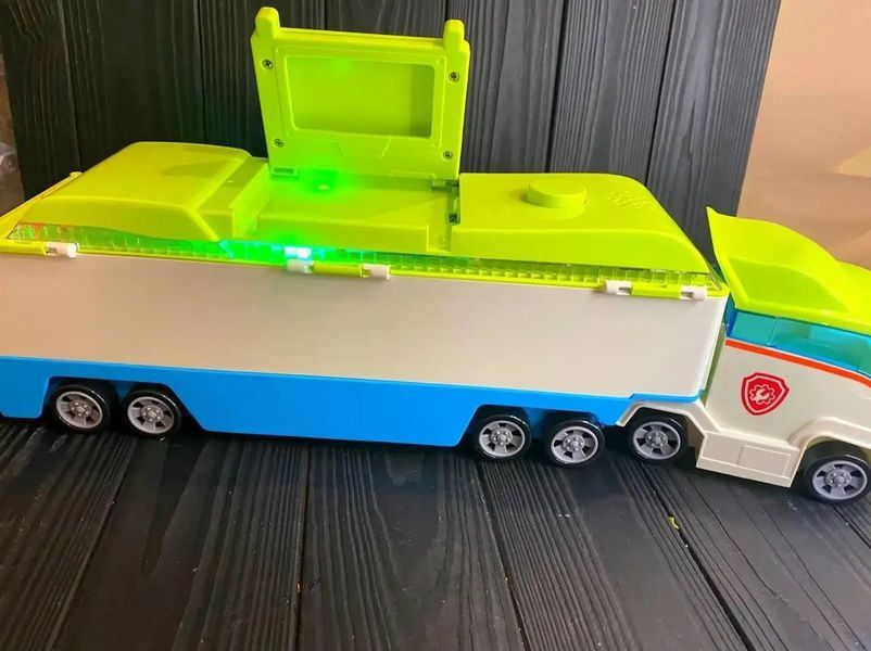 Машина Фура Автовоз Щенячий Патруль Все Щенки на машинках Райдер Paw Patrol Звук Свет (750-140 Y) 750-140 фото