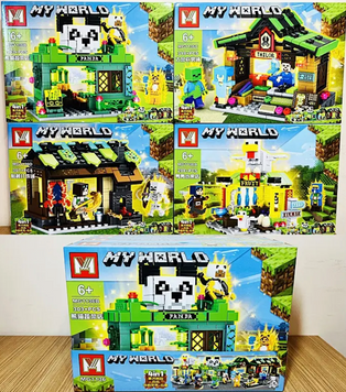 Конструктор Набор 4 вида Майнкрафт MY WORLD MG1136 MG1136 фото