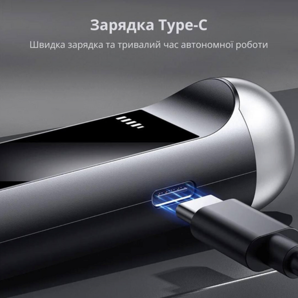 Портативный алкотестер с цифровым дисплеем и зарядкой Type-C &mdash; точный анализ уровня алкоголя 58844-01 фото
