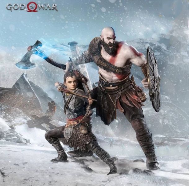 Фігурка Кратос та Атрей God of War Kratos and Atreus Бог Війни 20 см 012002 фото