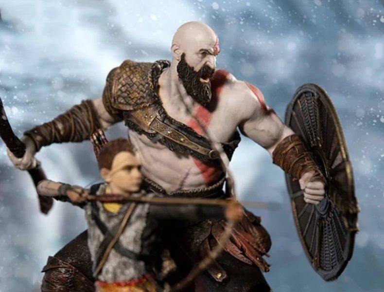 Фігурка Кратос та Атрей God of War Kratos and Atreus Бог Війни 20 см 012002 фото