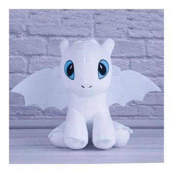 Дневная Фурия Мягкая игрушка дракон Дневная Фурия 30 см Белая 00N00 фото