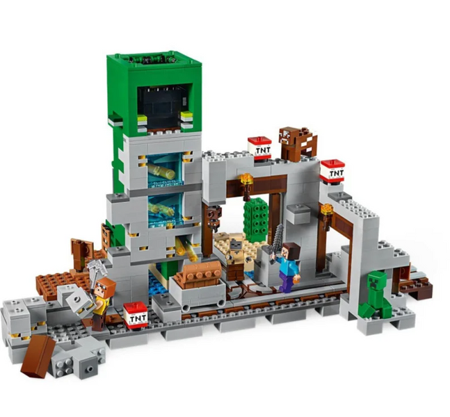 Конструктор My World Шахта Крипера 852 деталі з фігурками героїв і мобів Minecraft (11363A6) 11363A6 фото