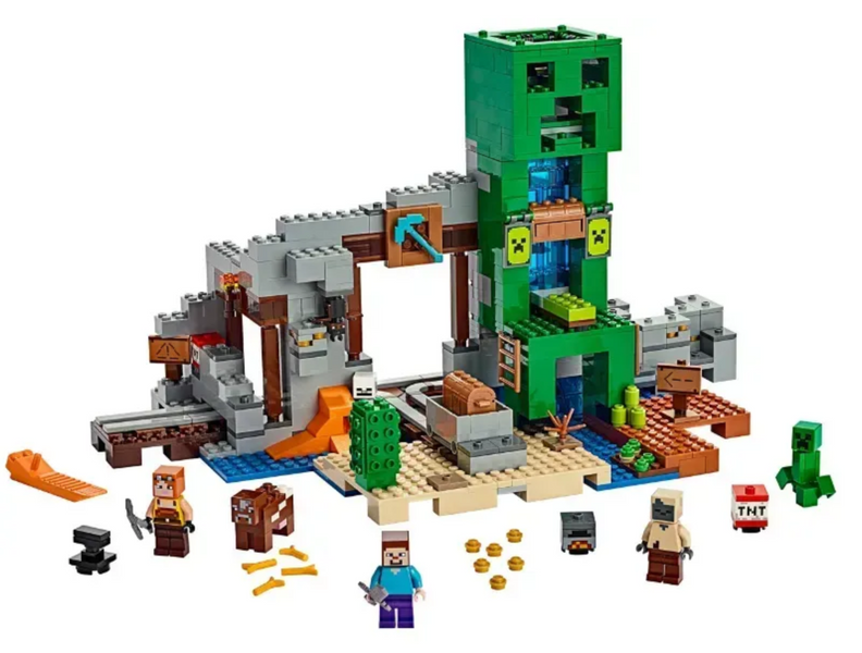 Конструктор My World Шахта Крипера 852 деталі з фігурками героїв і мобів Minecraft (11363A6) 11363A6 фото