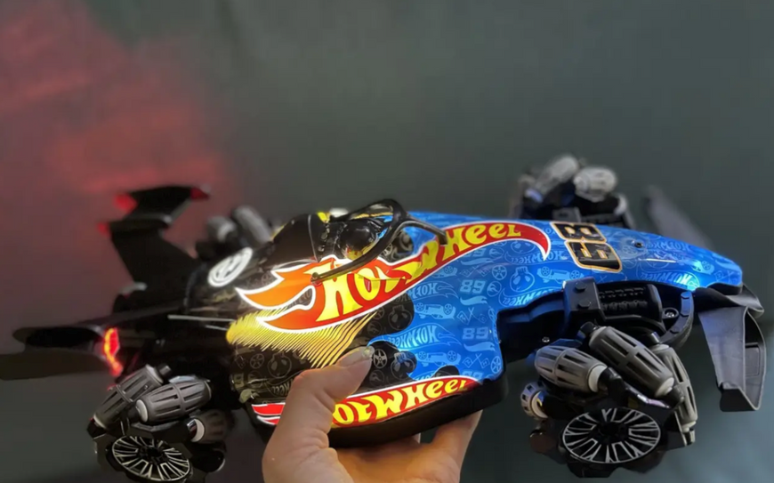 Машинка Хот Вилс Перевертыш Hot WHEEL на радиоуправлении Световые Звуковые эффекты Пар (HW 3004 B) HW-3004B фото