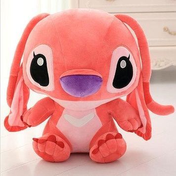 М'яка іграшка Стіч "Stich" 35 см Лило Рожевий 422 фото