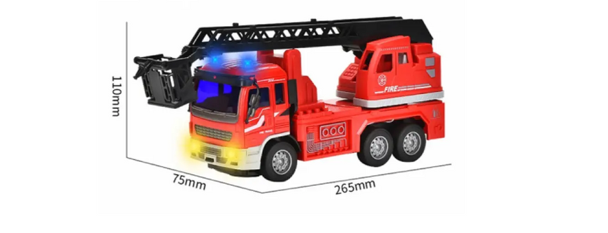 Пожарная машина RC "Огненный спасатель" JC-025A с аккумулятором и световыми эффектами JC-025A фото