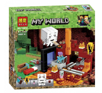 Конструктор 10812 My world Minecraft Портал в Нижний мир 477 деталей 10812 фото