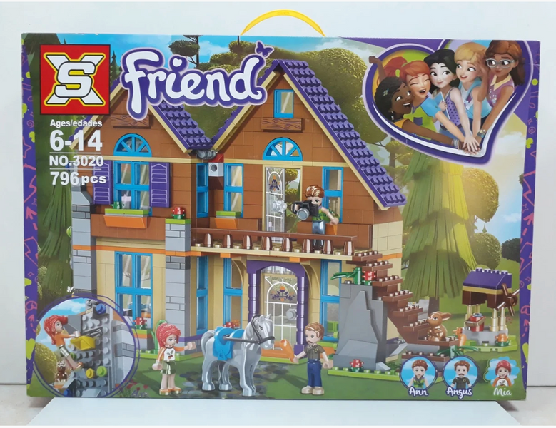 Конструктор Friends Дом Мии в Лесу Лошадка Фигурки 796 Деталей (3020) 3020 фото