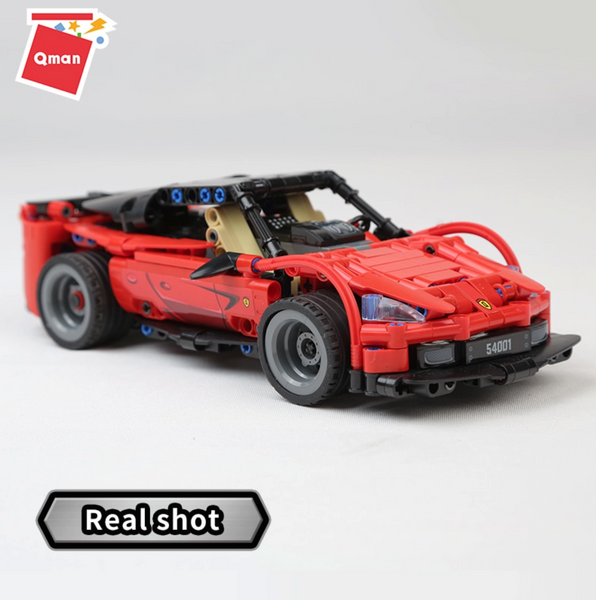 Конструктор спортивного автомобиля Феррари на радиоуправлении, 425 деталей - Ferrari + Пульт 54001 фото
