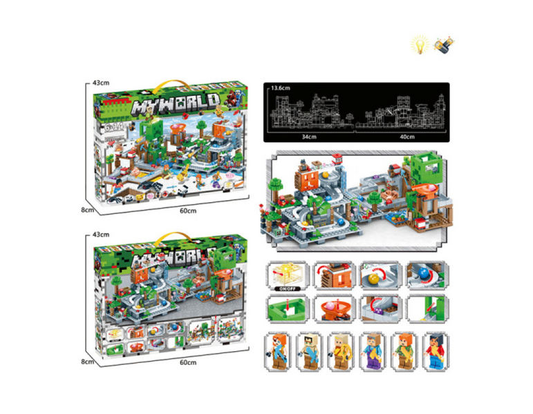 Конструктор Minecraft Шахта Крипера 1019 деталей с фигурками героев, мобов и животных 1105 фото