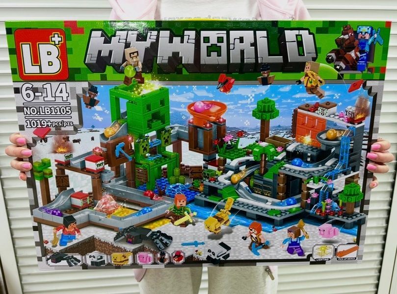 Конструктор Minecraft Шахта Крипера 1019 деталей с фигурками героев, мобов и животных 1105 фото