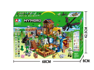 Конструктор Minecraft &ndash; Большая Деревня Жителей 7657&nbsp;на 1460 дет. + Фигурок много 7657-1 фото