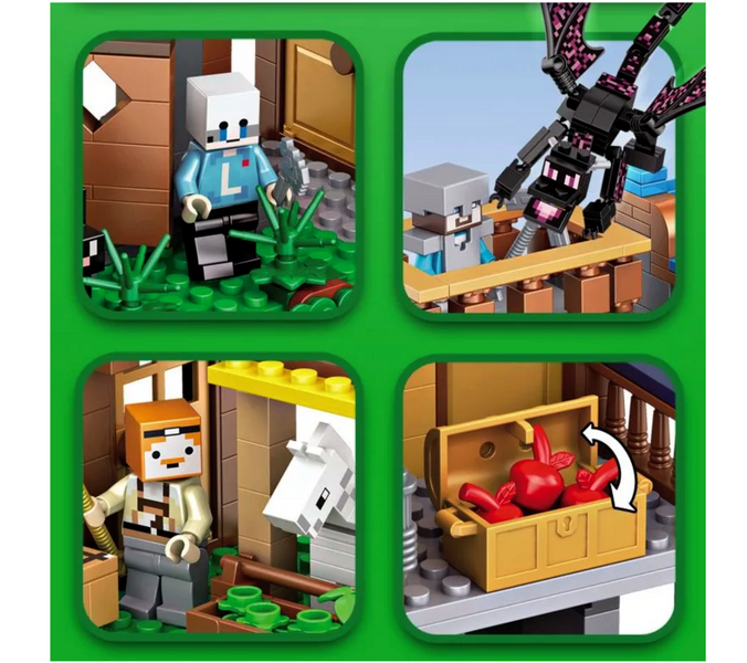 ​​​​​​​Конструктор Minecraft &ndash; Велике Селище Жителів 7657 на 1460 дет. + Фігурок багато 7657-1 фото